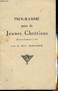 "Programme pour de jeunes chrétiens. Extrait de ""Construire"", 5e série"