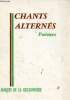 Chants alternés. de la Guillonnière Jacques