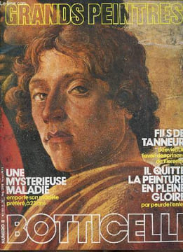 Grands Peintres : Botticelli. Revue n°8 et portfolio comprenant 4 planches couleur : Portrait d'homme avec la médaille de Côme l'Ancien - La femme ...
