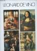 Grands Peintres : Léonard de Vinci. Portfolio comprenant 4 planches couleur : La Joconde - La madone à l'oeillet - L'Annonciation (détail) - La Vierge ...