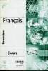 Fran&ccedil;ais Premi&egrave;re. Cours. Centre National d'Enseignement &agrave; Distance