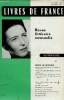 Livres de France, année 13, n°9, novembre 1962 : Simone de Beauvoir. Portrait de l'écrivain jeune femme, par Colette Audry - Actualité du deuxième ...