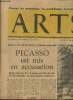 Arts Spectacles n°356, 24 au 30 aril 1952 : Picasso mis en accusation, par Helene Tournaire - Ridicule et grandeur de l'auteur dramatique, par Jean ...