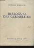 "Dialogues des Carmélites (Collection des Cahiers du Rhône"")". Bernanos Georges