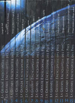 La Grande Encyclopédie des Pays en 16 volumes. Tomes 1 à 16 (16 volumes) : Tome 1 : Europe du Sud. Tome 2 : France et Europe de l'Ouest. Tome 3 : ...