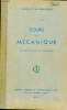 Cours de mécanique par une réunion de professeurs. Classe de mathématiques. Collectif