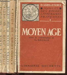 Manuel des études littéraires française. Tomes I à VI (6 volumes) : Tome I : Moyen Age. Tome II : XVIe siècle. Tome III : XVIIe siècle. Tome IV : XVIIIe siècle. Tome V : XIXe siècle. Tome VI : XXe siècle