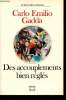 "Des accouplements bien réglés (Collection ""Le don des langues"")". Gadda Carlo Emilio