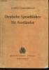 Deutsche Sprachlehre für Ausländer. Schulz-Sundermeyer