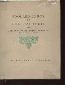 Edouard le Roy et son fauteuil