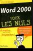 Word 2000 pour les nuls. Gookin Dan