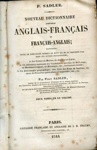 Nouveau dictionnaire portatif anglais-français et français-anglais Deux tomes en un volume