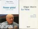 Lot de 2 livres Penser global L'humain et son univers; et , La voie Pour l'avenir de l'humanité. Morin Edgar