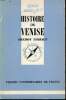 Histoire de Venise Collection Que sais-je? N°522. Thiriet Freddy