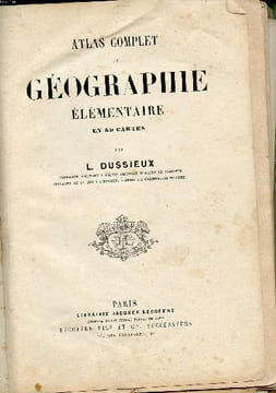 Atlas complet de géographie élémentaire en 59 cartes N°12. Dussieux L.