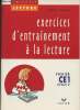 "Exercices d'entraînement à la lecture Fichier CE1 cycle 2 (Collection ""Objectif lecture"")". Guion Jeanine et Jean