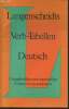 Langenscheidts verb-tabelle Deutsch. Dr Wendt Heinz F.