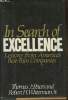 In search of excellence- lessons from America's best-run companies. Peters Thomas J., Waterman Robert H. Jr