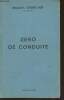 Zero de conduite- roman policier gai. Grancher Marcel-E.