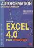 Autoformation- Microsoft Excel 4.0 pour Windows. De Schryver Jacques