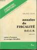 Annales de fiscalité D.E.C.S.. Cozian Maurice, Petitjean Maurice