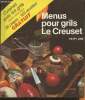 Menus pour grills Le Creuset. Line Yetty