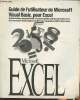 Guide de l'utilisateur de Microsoft Visual Basic- Microsoft excel Version 5.0. Collectif