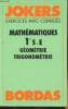 Jokers- Exercices avec corrgés- Mathématiques 1re S.E. géométrie, trigonométrie. Szwarcbaum Michel