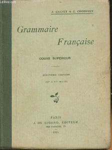 Grammaire Française- Cours supérieur