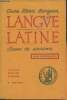 Langue latine- Grammaire, vocabulaire, exercices, épitomé- Classe de 6ème. Hano A., Petiot G., Planche G.