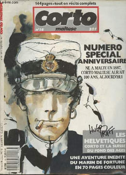 Corto maltese n°14- Septembre 1987-Sommaire: En attendant Corto par Manara- La vie de Corto, l'elixir de longue vie- La disparition de Corto par ...