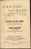 Cahiers Laïques n°142- Juillet-Aout 1974- Molière en son temps- Henri Barbusse (1873-1935). Chevalley Sylvie, Decourdemangche Denise