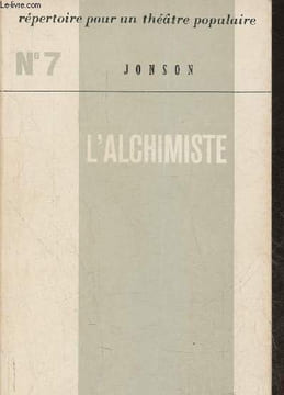 L'alchimiste - Comédie en cinq actes. Jonson Ben