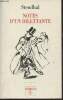 Notes d'un dilettante. Stendhal, Goureau Jean-Baptiste