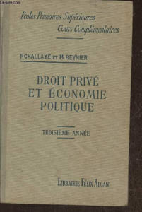 Cours de Droit privé et d'économie politique
