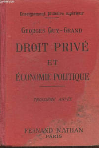 Droit privé et économie politique