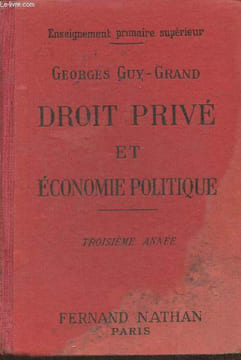 Droit privé et économie politique. Guy-Grand Georges