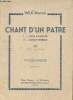 Chant d'un patre- Poèmes. Marcel Wilk
