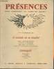 "Présence, revue trimestrielle du ""Monde des malades"" n°57- 4e trimestre 1956-Sommaire: Positions de la médecine psychosomatique par le Docteur ...