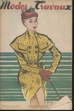Modes & Travaux n°638, 36e année- Février 1954-Sommaire: Dans les boutiques des grands couturiers- Un chapeau de Rose Valois- Les robes simples- 5 ...