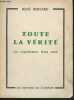 Toute la vérité- Les expériences d'un curé. Bernard René