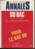 Annales duBac 1987- Mathématiques séries A,B,D, et D'. Collectif