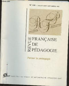 Revue française de pédagogie n°120- Juillet-Août-Septembre 1997- Penser la pédagogie-Sommaire: Penser la pédagogie est un luxe sans aucun désespoir de coause par Daniel Hameline- Les déboires de la notion de pédagogie par Guy Avanzini- L'oauevre de Vygots