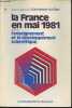 L'enseignement et le développement scientifique- Commission chargée d'établir le bilan de la situaton de la France, Etudes et rapports-. Collectif