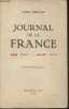 Journal de la France- Mars 1939-Juillet 1940. Fabre-Luce Alfred