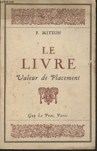 Le livre, valeur de placement