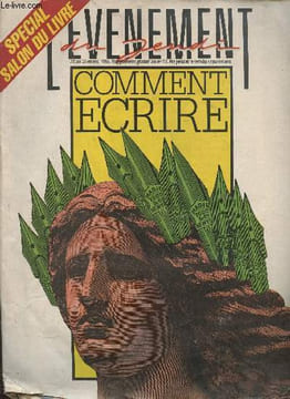 L'événement du jeudi n°72- Spécial Salon du livre- 20 au 26 mars 1986-Sommaire: comment écrire par Jérôme Garcin- Comment commencer par Patrice ...