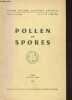 Muséum national d'Histoire national Vol. XI- n°1 Avril 1969- Pollen et Spores-Sommaire: Analyse pollinique d'un sédiment récent: vases actuelles de la ...