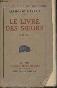 Le livre des soeurs- Poèmes 1907-1913. Métérié Alphonse
