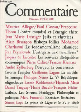 Commentaire Volume 29/N°114- Eté 2006-Sommaire: Le prix de l'énergie- Cher pétrole par Maurice Allègre- Energie. Essai de prévision globale ...